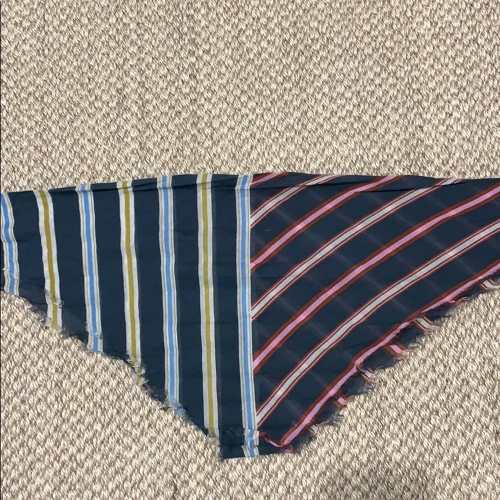 Striped summer scarf